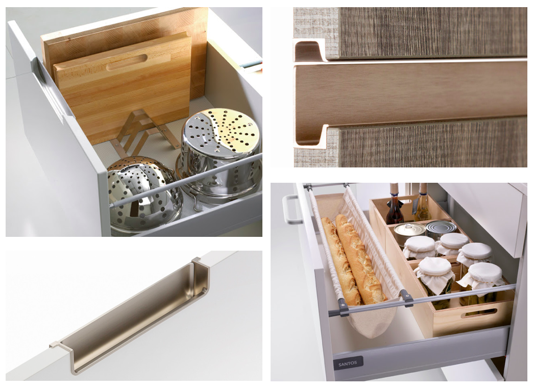 Cajones de cocinas, orden y estética / Drawers for kitchens, order and  aesthetics - Viefe handles
